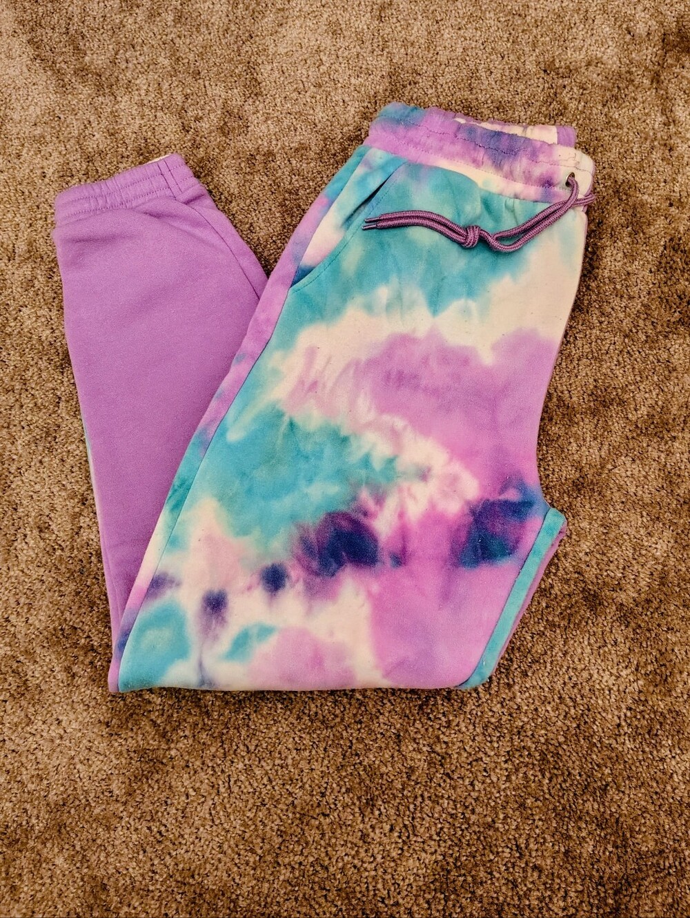 Brightly Colored Tie Dye Sweat Pants New